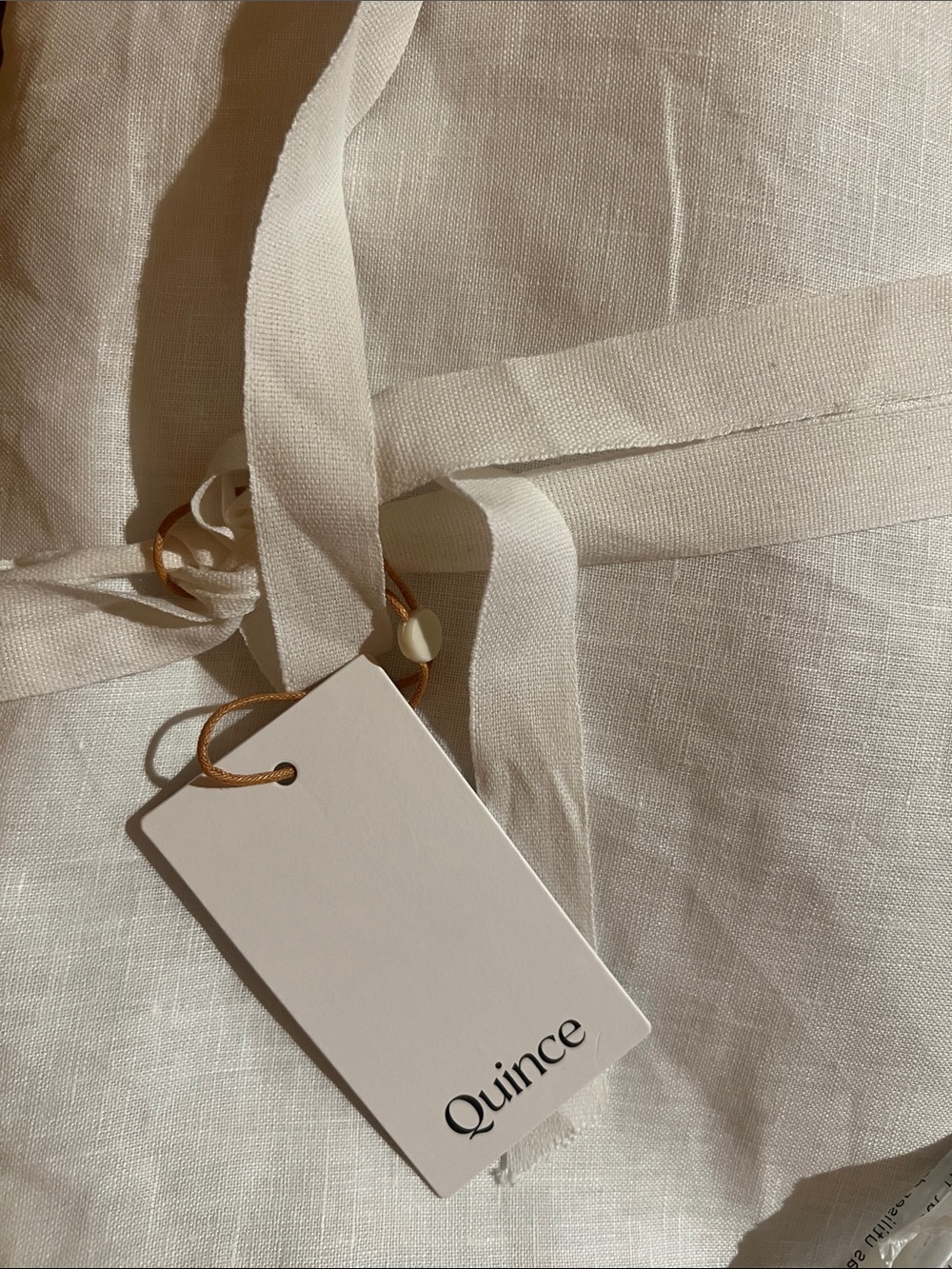 Quince Set of Textured Cotton True Blackout Curtain Panels in White - Picture 4 of 4